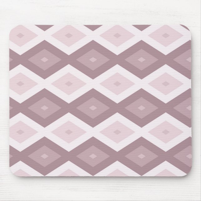 Tapis De Souris motif rose quartz rose diamant (Devant)