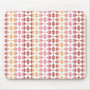 Tapis De Souris Motif rouge géométrique de rayures d'ikat