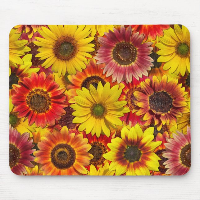 Tapis De Souris Motif sans couture de tournesols (Devant)