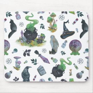 Tapis De Souris Motif sorcière éffrayant