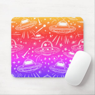 Tapis De Souris Motif spatial coloré