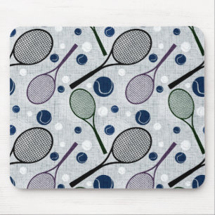 Tapis De Souris Motif sportif pour les amateurs de tennis.