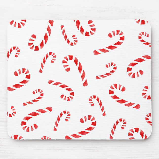 Tapis De Souris Motif Sucre de canne aquarelle (Devant)