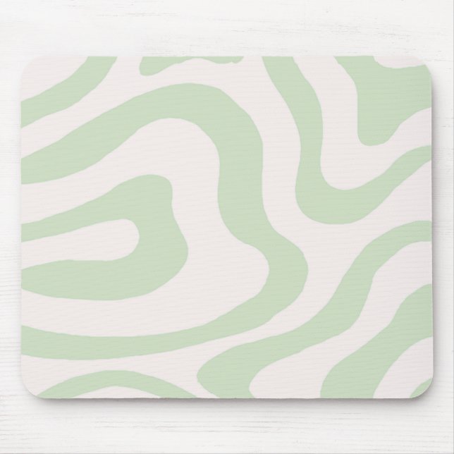 Tapis De Souris Motif Super à bande verte Sage Green (Devant)