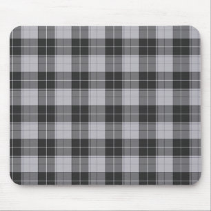 Tapis De Souris Motif tartan simple en gris