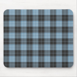 Tapis De Souris Motif tartan simple en turquoise
