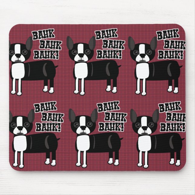 Tapis De Souris Motif Terrier de Boston Accent (Devant)