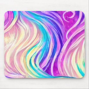 Tapis De Souris Motif Tourbillonnant aux couleurs éclatantes