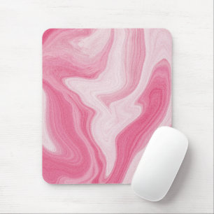 Tapis De Souris Motif tourbillonnant en marbre rose – Abstrait est