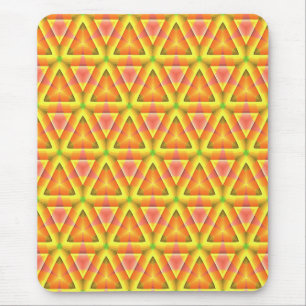Tapis De Souris Motif Triangle Jaune Doré