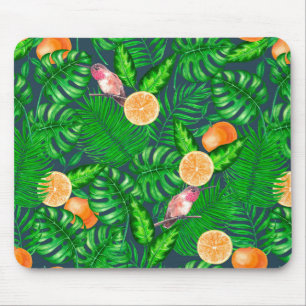 Tapis De Souris Motif tropical, colibris