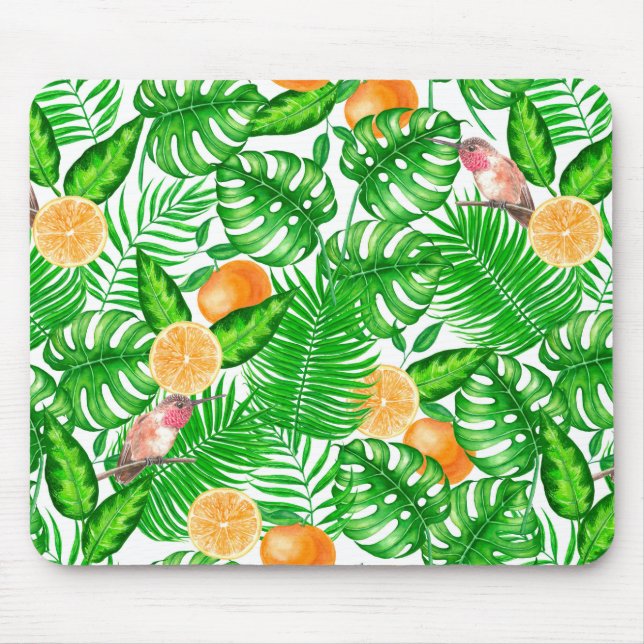 Tapis De Souris Motif tropical, colibris II (Devant)