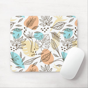 Tapis De Souris Motif tropical d'été dessiné à la main