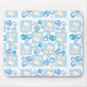 Tapis De Souris Motif vérifié d'ours de nounours