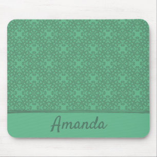 Tapis De Souris Motif vert menthe personnalisé