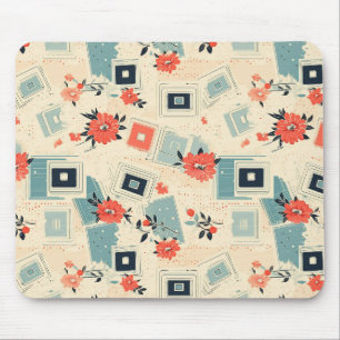 Tapis De Souris Motif vintage Floral & Caméra (3)