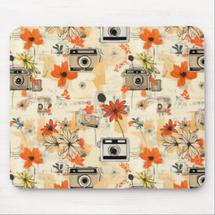 Tapis De Souris Motif vintage Floral & Caméra (5)