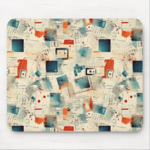 Tapis De Souris Motif vintage pour le bloc-notes (3)