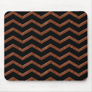 Tapis De Souris Motif Zag en bronze métallique