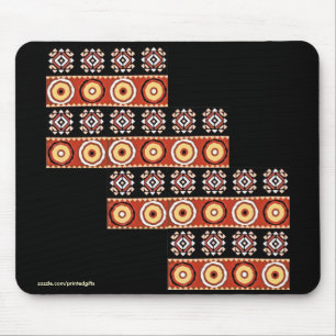 Tapis De Souris Motifs africains authentiques Art tribal Mousepad
