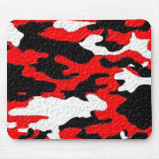 Tapis De Souris Motifs Rouges de Camouflage