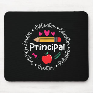 Tapis De Souris Motivateur principal leader drôle retour à l'école