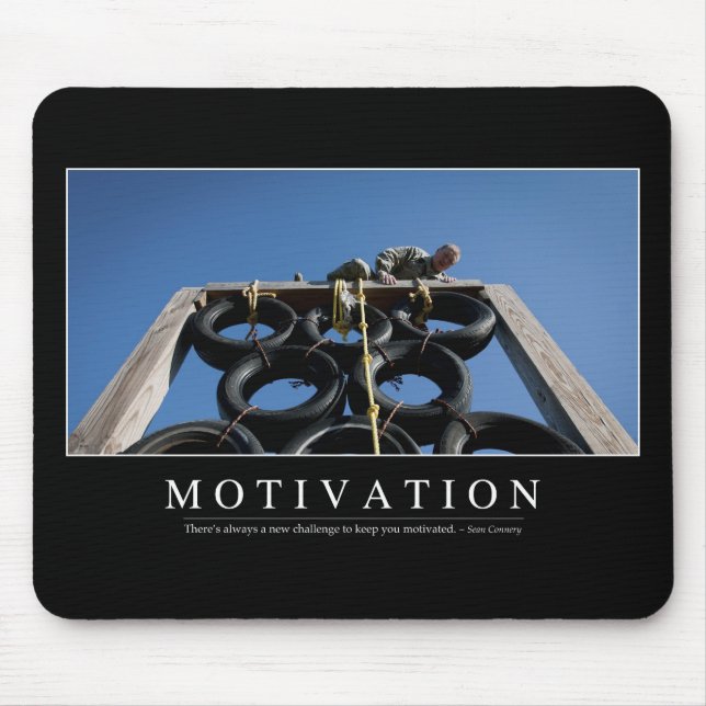 Tapis De Souris Motivation : Citation inspirante (Devant)