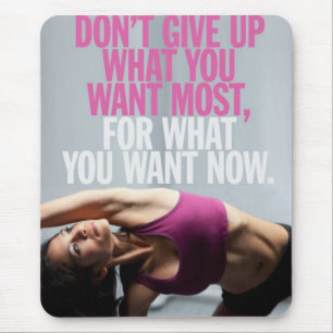 Tapis De Souris Motivation de gym - N'abandonnez pas - Entraînemen
