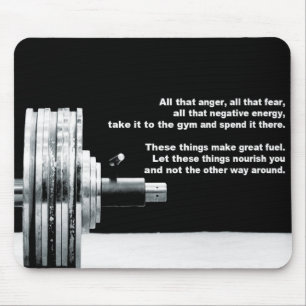 Tapis De Souris Motivation de gymnase de séance d'entraînement de