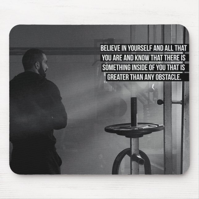 Tapis De Souris Motivation de l'entraînement (Devant)