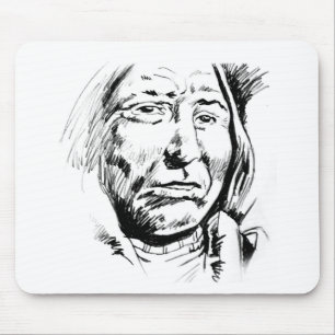 Tapis De Souris Motivation du croquis en chef indien