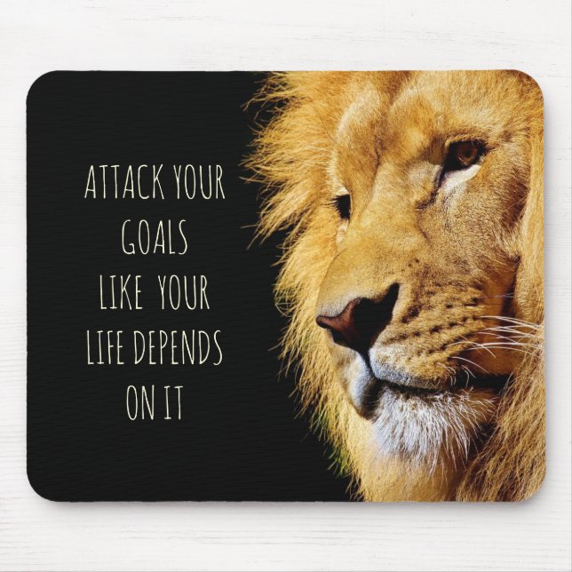 Tapis De Souris Motivation du lion (Devant)