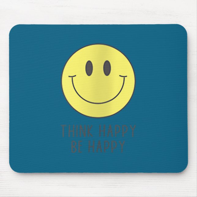 Tapis De Souris Motivation Visage Sourire Heureuse Pour Femmes (Devant)