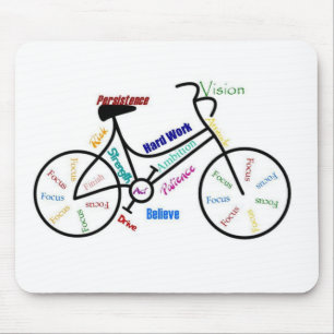 Tapis De Souris Motivational Bike, Vélo, Cyclisme, Sport, Hobby