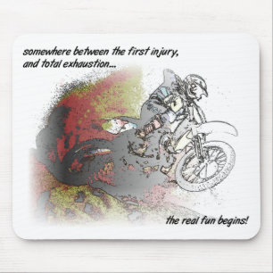 Tapis de Souris Motocross Dirt Bike Amusement Réel