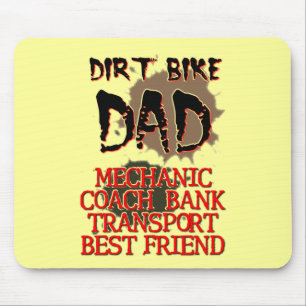 Tapis De Souris Motocross Mousepad de papa de vélo de saleté