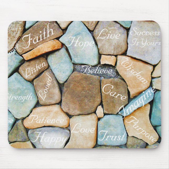 Tapis De Souris Mots d'encouragement, Mots d'espoir_ (Devant)