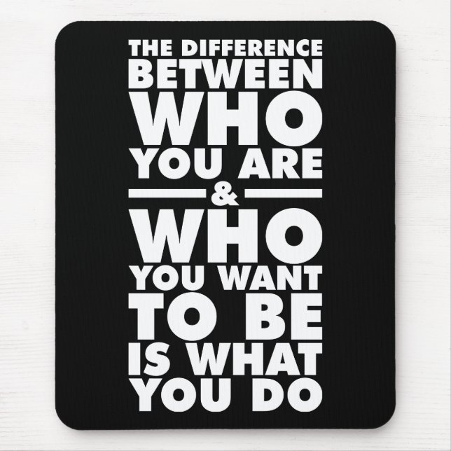 Tapis De Souris Mots Motivationnels (Devant)