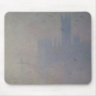 Tapis De Souris Mouettes de Claude Monet au-dessus des Chambres