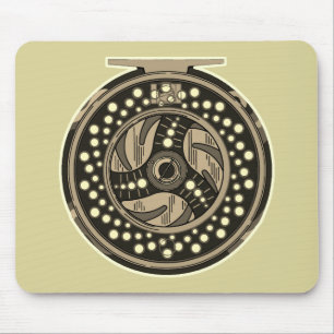 Tapis De Souris Moulinet de pêche à la mouche