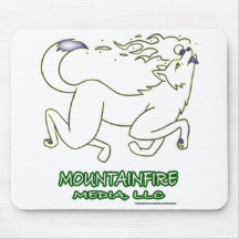 MountainFire Media Leaping Coyote Design #2 sur un