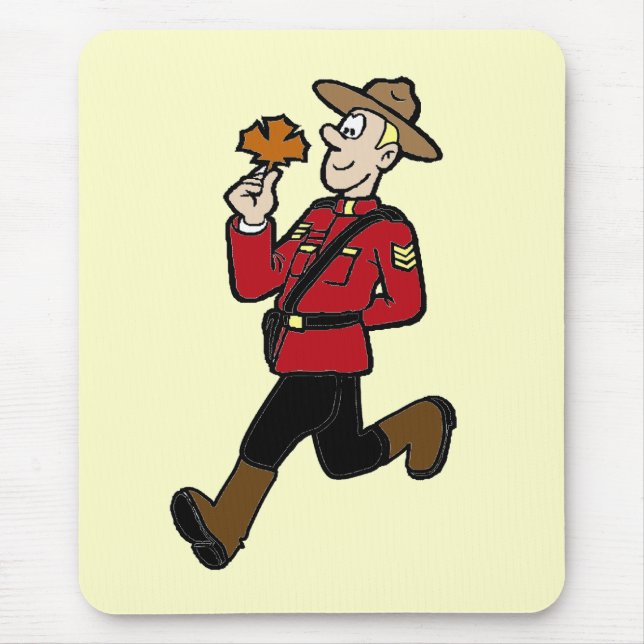 Tapis De Souris Mountie canadien (Devant)