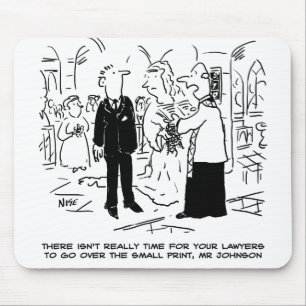 Tapis De Souris Mouse Mat with Church Service Mariage Vicar