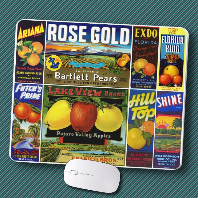 Tapis De Souris MOUSE PAD - "or Rose" - Produire des Étiquettes Cr (Créateur téléchargé)