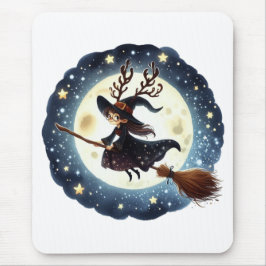 Tapis De Souris Mouse Pad Viagem da Bruxa Natalina
