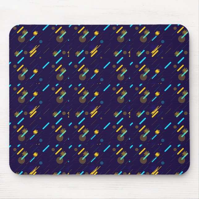 Tapis De Souris Mouse pad with a vibrant space-themed design (Devant)