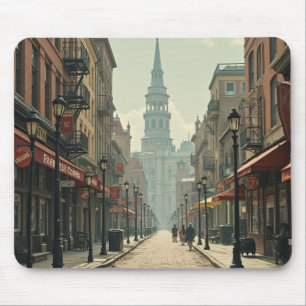 Tapis De Souris Mouse Pads (scène du centre-ville d'inspiration vi