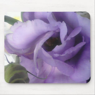 Tapis De Souris Mousepad à fleurs violettes
