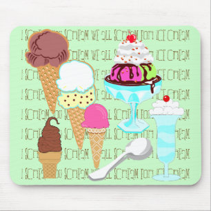Tapis De Souris Mousepad à la crème glacée