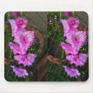 Tapis De Souris Mousepad à la fleur violette de Gladiola